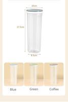 Contenedor De Alimentos Secos Transparente Plástico PP Para Cocina Nevera Granos Multicolor Caja De Fideos Sellado Juego De Botellas Canastillas - details 6