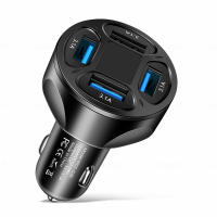 Cargador De Coche 240W Con Dos Puertos USB Y Pantalla Digital Carga Rápida 120W Para iPhone Samsung Xiaomi Adaptador De Carga - details 12