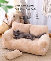 Sofá Cama marron para GATOS-Muebles de temporada para mascotas con cojines de Felpa y Funda extraible para Gatos y Perros, decoración para el hogar, muebles modernos para mascotas, muebles duraderos para mascotas - details 0