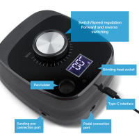 Profesional Recargable Portátil Torno De Uñas Eléctrico Pulidora Manicura Máquina Para Uñas De Acrílico Y Gel 40000 RPM - details 7
