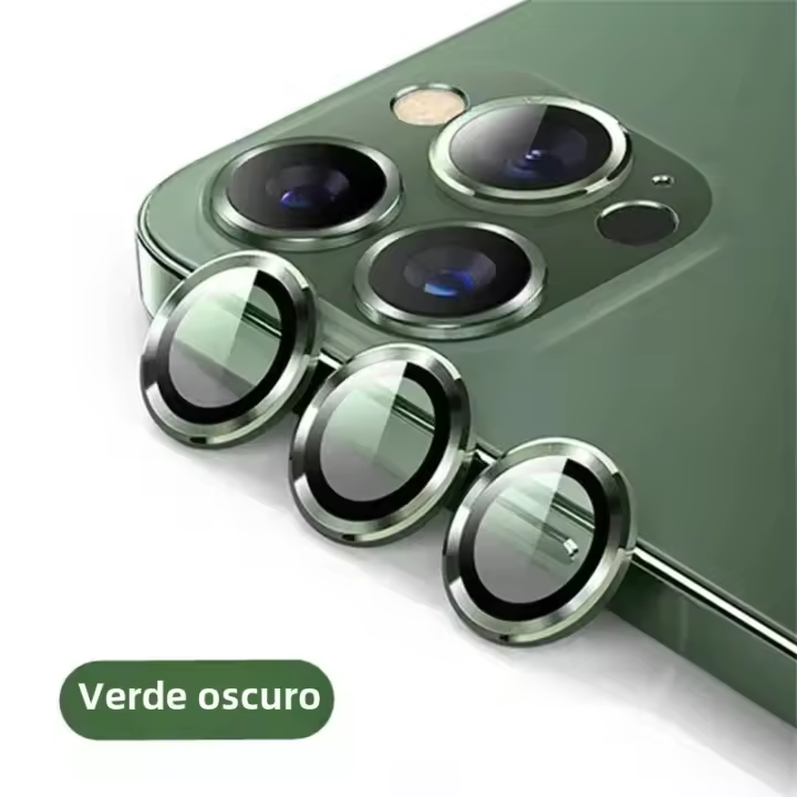 Protector De Lente De Cámara Metálico Para iPhone 11 12 13 14 15 pro Max 15 14 plus 13 12 Mini Protección Para Glass De Cámara En iPhone 14 pro Max - 1