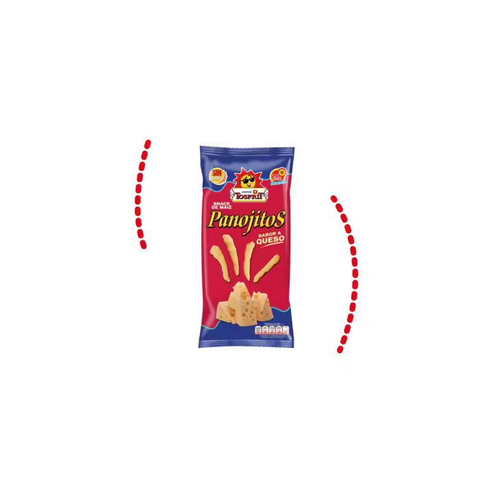 Tosfrit Aperitivos: Caja de Panojitos Palitos de Maíz Fritoscon Sabor a Queso y Sin Gluten en Diferentes Tamaños - 1