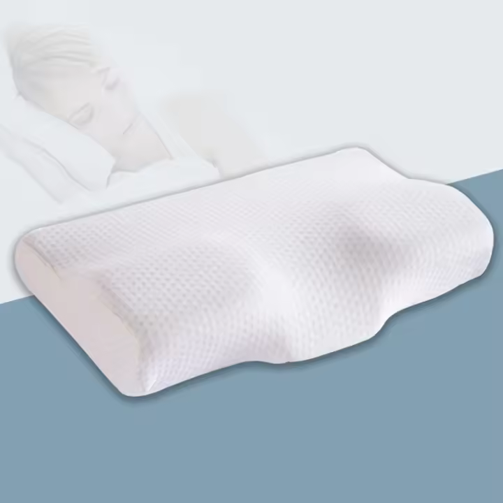 Almohada De Memoria Para Cuello Con Protección Ortopédica Forma De Mariposa Rebound Lento Almohada De Salud Cervical Para Dormir - 1