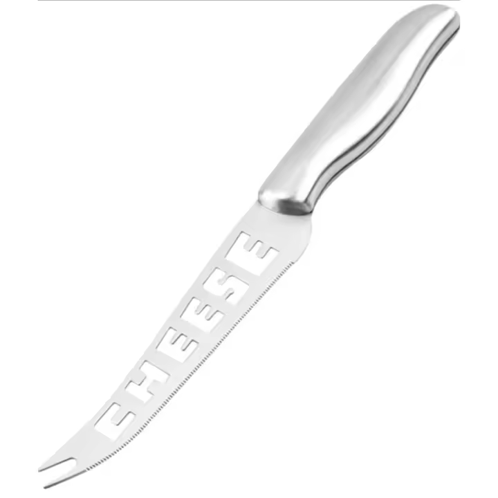 cuchillo de mantequilla de acero inoxidable cortador de queso cuchillos de mantequilla ahuecados dentados stainless steel utensilios cocina acero inoxidable portátil - 1