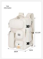 Mochilas de viaje para hombres y mujeres, computadoras portátiles de Negocios impermeables, bolso aprobado por la aviación 22l, con compartimento de zapatos independientes - details 6