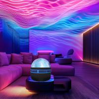 Proyector De Noche Estelar LED Luz De Galaxia RGB Con Control Remoto Y USB Para Decoración De Habitación Barra Fiesta 7 Modos - details 4