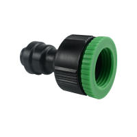 2 Pcs Adaptador De Conector Rápido Para Jardín 1/2'' 3/4" Tapa De Agua Con Entrada Para Sistemas De Neblinización 6MM O 8MM Material Plástico - details 2