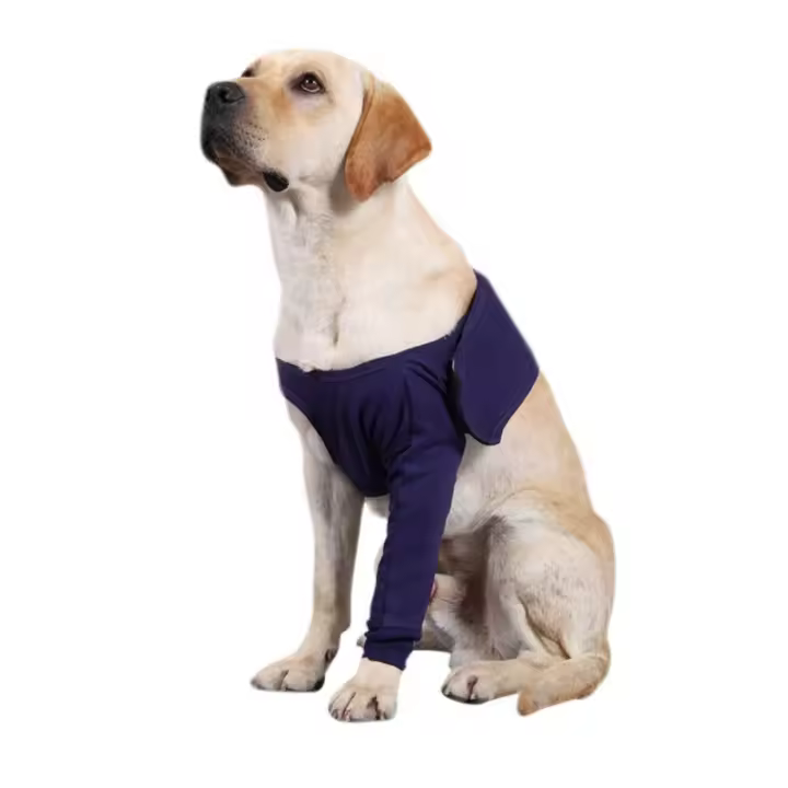 Pattinillas Para Perros Soporte De Rodilla Con Envolvente De Rodilla Antiladridos Protector De Lesiones Músculos Y Articulaciones Frontales Material Algodón Transpirable - 1