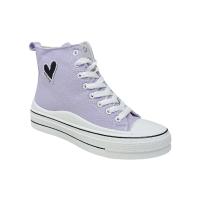 Eva Zorteon- Zapatillas Deportivas Abotinada de Lona para Mujer - Estilo Bamba con Material Textil y Cierre de Cordones - details 25