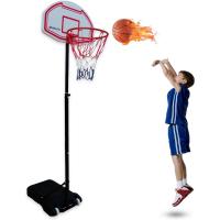 DEVESSPORT Canasta Baloncesto Regulable 165-210 cm | Canasta Baloncesto Niños y Adultos para Exterior | Canasta Ajustable con Base Estable y Aro con Red - details 0