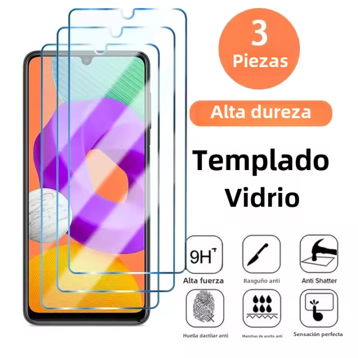 3Pcs Protector De Pantalla De Vidrio Templado Para Realme C25S C25Y C15 C3 C11 2020 2021 XT X2 Transparencia Alta Resistente a Arañazos - 1