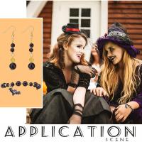 1070pcs Perlas Redondas Negras De ABS Plástico Tamaños Suaves Espaciadoras Lustre Satinado Para Manualidades Pulseras Collares - details 3