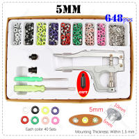 Kit De Herramientas Para Ojales Y Anillos Redondos De Metal Para Piel Y DIY De 80 a 400 Piezas Herramienta Multifuncional Para Pegatinas Y Scrapbooking - details 6