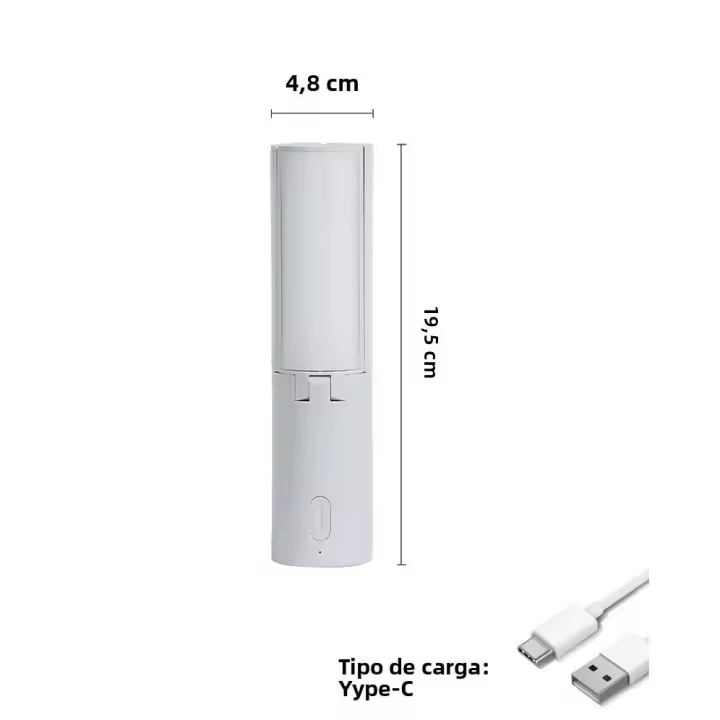 Lámpara De Emergencia Ajustable Para Camping Exterior Recargable De Alta CapacidadInterior Portátil Para Colgar En La Tienda De Campaña - 1