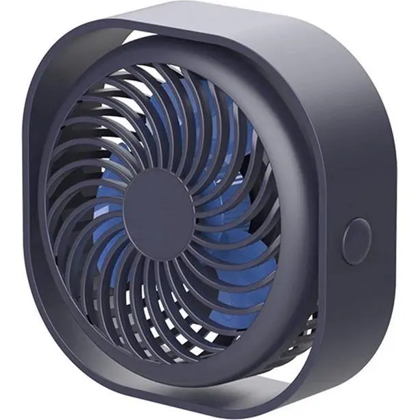 Mini ventilador USBAdmiradorventilador de mesaSilencioso3 posicionesAzulModelo 2025 - 1