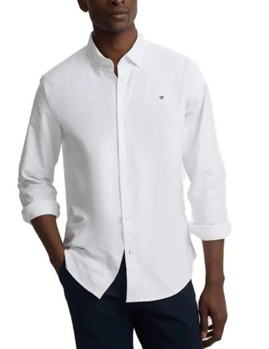 Camisa Silbon sport oxford blanca regular para hombre - 1