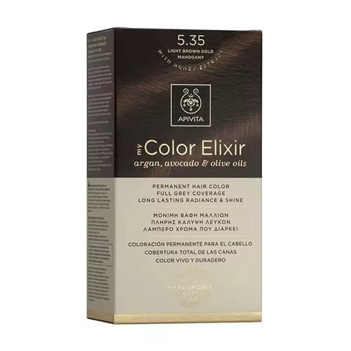 Apivita Tinte 5.35 Light Brown Gold Mahogany - 1
