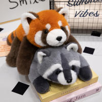 Juguete De Peluche Suave Y Divertido De Zorro Raccoon Panda Para Decoración De Habitación Familiar Regalo De Cumpleaños O Navidad Para Niños - details 1
