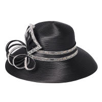 Sombrero De Encaje Blanco Elegante Para Mujer Con Lazo Satinado Para Boda Y Occasiones Formales Sombrero De Iglesia Derby - details 2