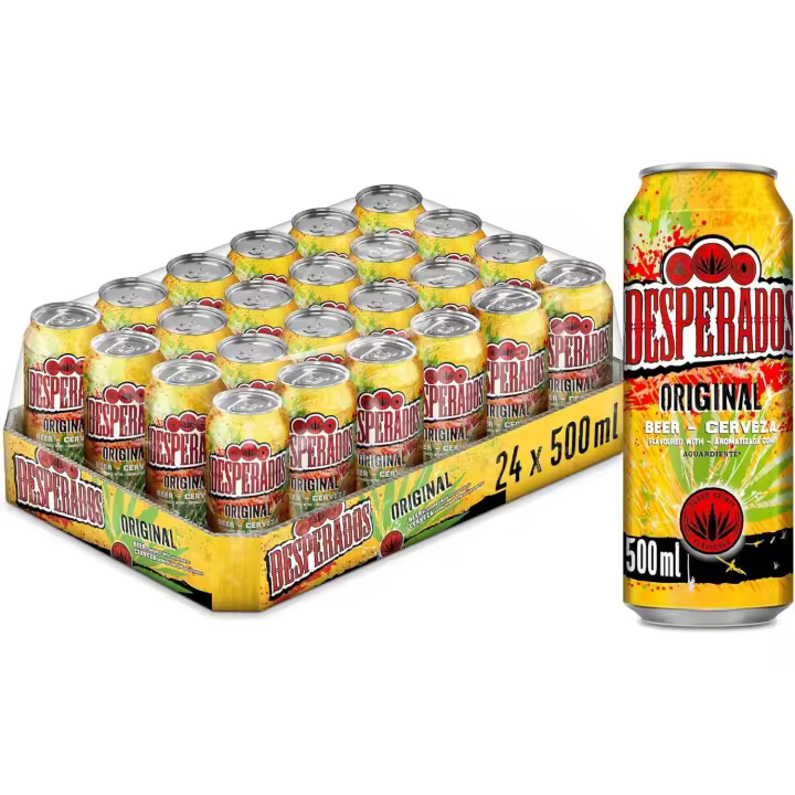 Desperados Cerveza Tequila NORMAL  Pack Lata, 24 x 50cl - 1