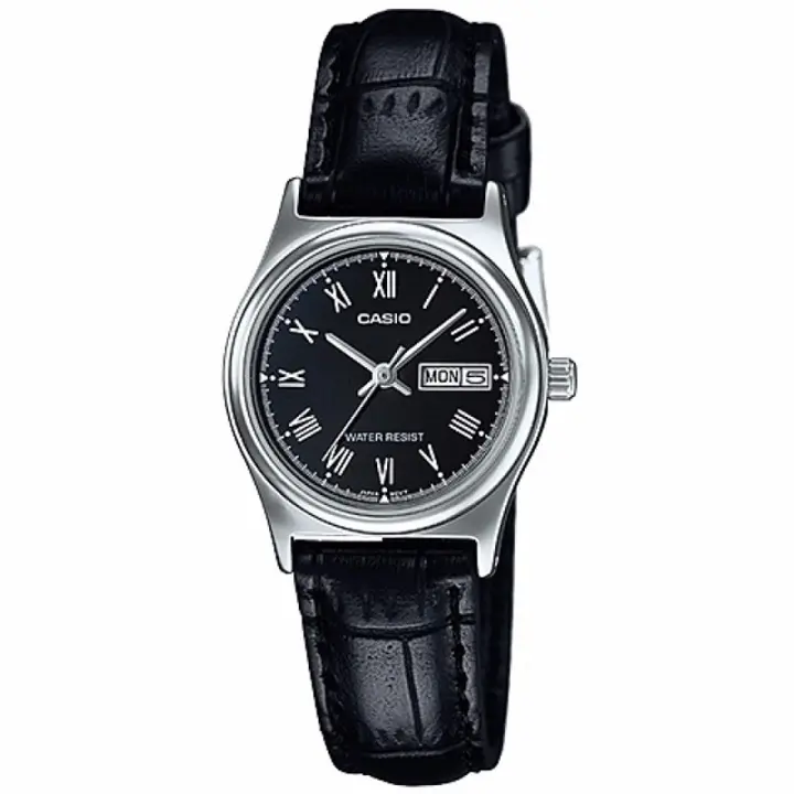 Casio Ltp-v006l-1b  Reloj Para Para Mujer Color Negro - 1