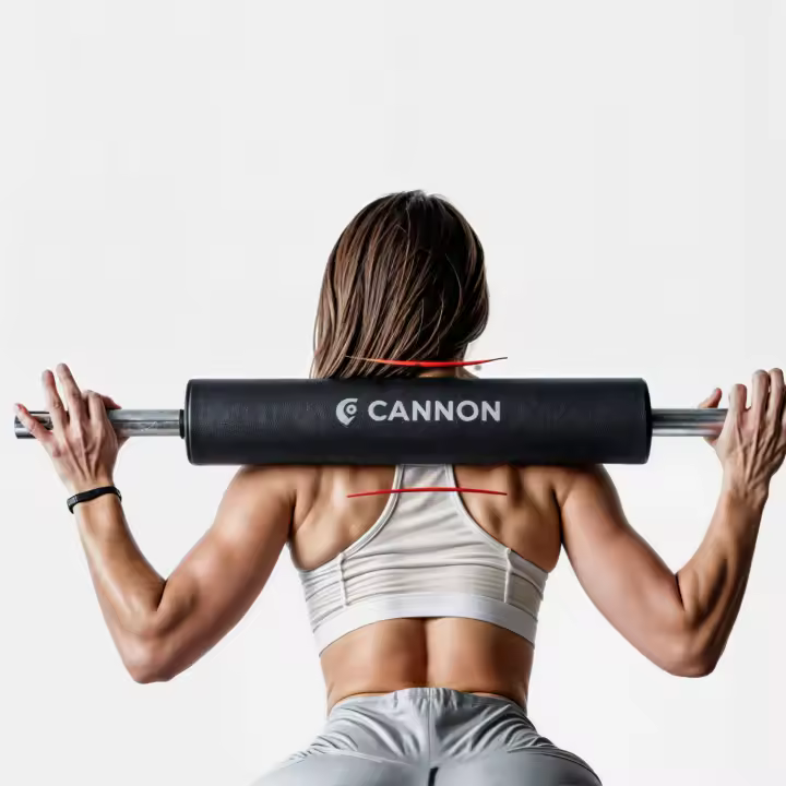 CANNON Almohadilla Protectora para Barra – Protección Ergonómica para Cuello y Hombros, Ideal para Sentadillas y Levantamiento de Pesas, Espuma Gruesa y Antideslizante para Soporte Seguro - 1