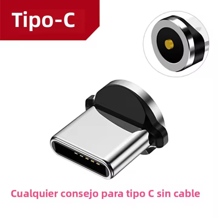 Cable de carga magnético rotación 540 grados USB tipo C para Huawei p30 Samsung S30 xiaomi redmi largo 1m 2M - 1