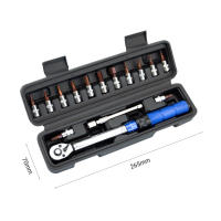 Juego De Llaves De Torque De Alta Precisión 2-24N·m 1/4 Pulgada Dual Dirección Con 13 Llaves Para Mantenimiento De Vehículos/bicicletas/máquinas - details 6