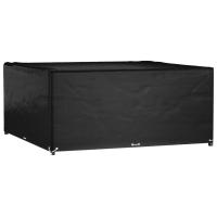 vidaXL Funda para muebles de jardín 16 ojales en dimensiones 205x205x90 cm/240x240x55 cm/250x250x90 cm y más | almacenamiento funcional diseño moderno para baño dormitorio sala - details 3