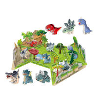 Puzzle 3D De Dinosaurio Para Niños Juguetes Educativos Montessori DIY Artesanía Divertida Modelación Tridimensional Para Niño Y Niña - details 15