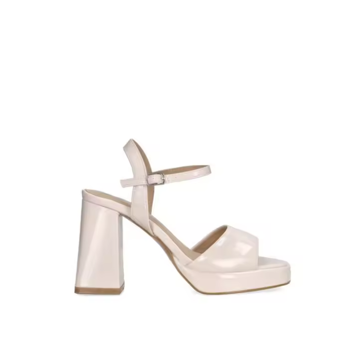 ETIKA Sandalia 90006 Beige | Tacón Alto 9cm - 1
