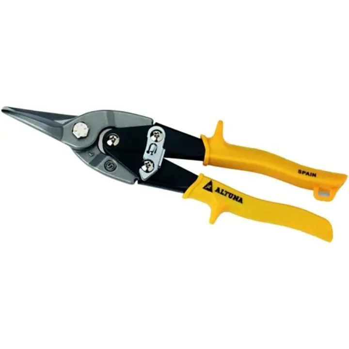 ALTUNA TIJERA ALBAÑIL PLADUR ARTICULADA 6810 250MM Realiza tus trabajos de construcción con esta tijera de alta calidad. - 1