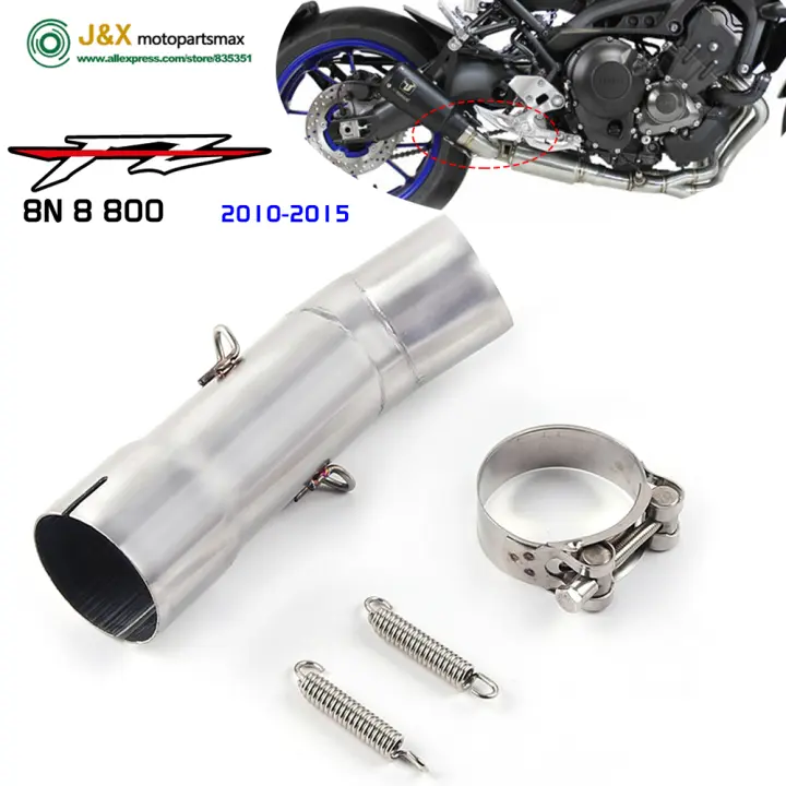 Escape Slip on FZ800 Para Yamaha FZ8N FZ8 FZ800 2010-2015 Muffler De Escape Universal Material De Acero Inoxidable 304 O Fibra De Carbono - 1