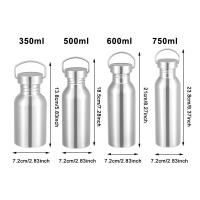 Botella De Agua Para Bicicleta De Acero Inoxidable Deportiva Y De Fitness Botella Metálica Aislada Monolitica Para Deporte - details 0