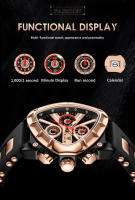 Reloj De Pulsera LIGE Para Hombre Cronógrafo Deportivo De Cuarzo Lujo Resistente Al Agua Y Luminoso Con Correa De Silicona - details 4
