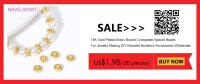 Bolas Redondas Y Planas De Latón Galvanizado En Oro 18K Para Suministros De Joyería DIY Accesorios Para Pulseras Y Collares - details 9