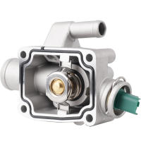 Termostato De Enfriamiento Del Motor De Aluminio Para Peugeot Partners 206 207 307 308 1007 Citroen C2 C3 C4 Con Carcasa De Aluminio - details 4