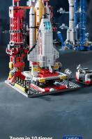 Bloques De Construcción Espacial Para Niños Modelo De Lanzador De Centros Lunar Lander Bricks De Construcción De Espacio Figura De Nave Rocket - details 5