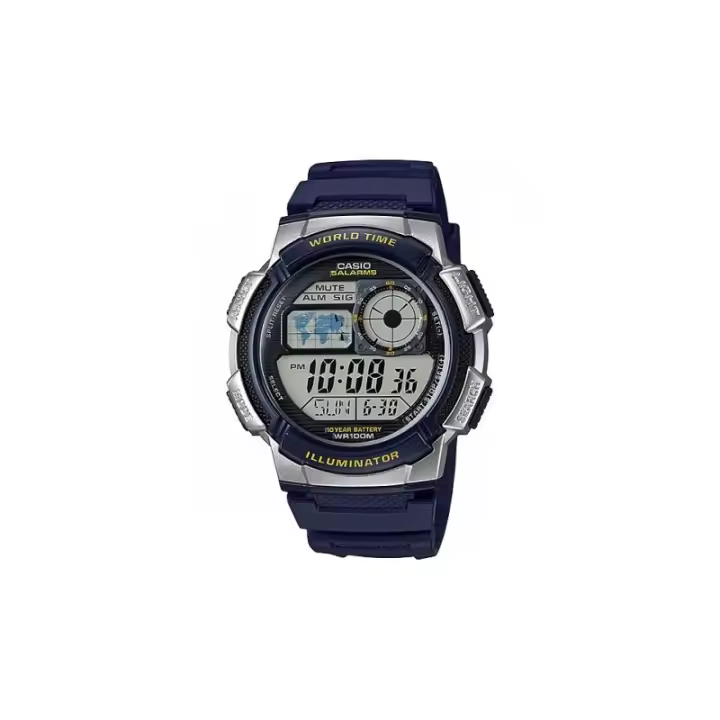 Reloj casio caballero AE-1000W-2A digital correa caucho azul AE-1000W-2A - 1
