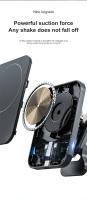 Soporte De Teléfono Móvil Para Coche Con Cargador Inalámbrico 100W Y Imán Compatible Con iPhone 14 13 pro Max Soporte De Ventilador Aire Para Carga Rápida - details 2