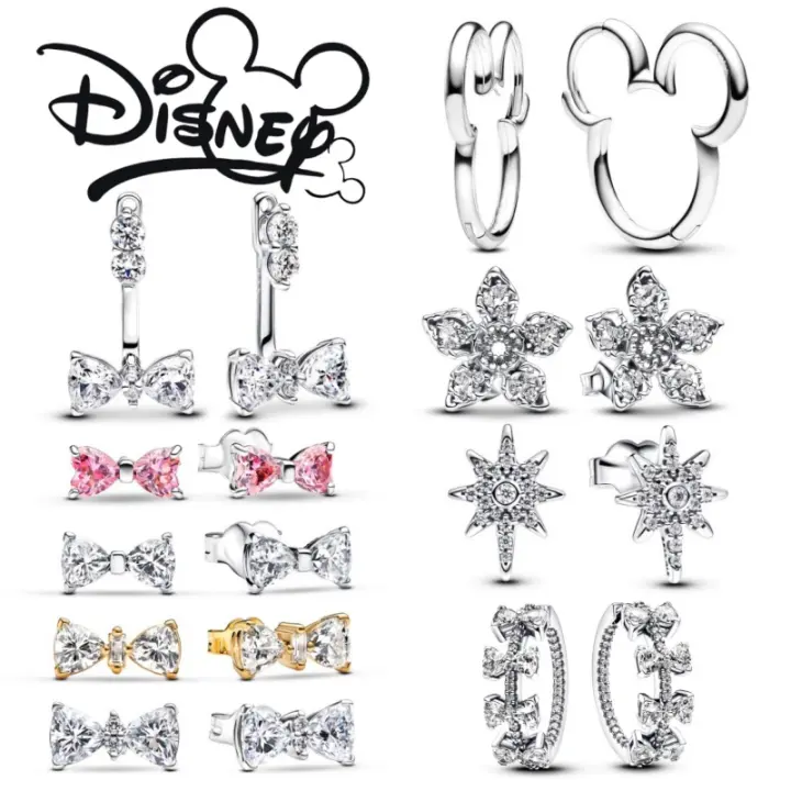 Nuevos Pendientes De Borde Brillante Disney Stranger Things 2024 Para Mujer Regalos De Navidad DIY Compatible Con Pandora Original - 1