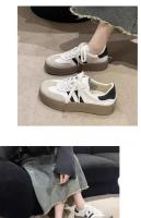 Zapatos De Mujer Casual Outdoor 2024 Primavera/Otoño Nuevos Tenis Redondos Al Cordón Deporte Zapatos Vulcanizados Zapatos Para Mujer - details 3