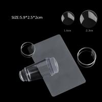 Kit De Estampado De Uñas Con Silicona Transparente Para Manicura Diseño Francés Stampa De Uñas Con Estampador Y Cuchilla Doble Lado - details 4