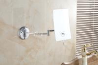 Espejo De Baño Con Ampliación 3X Espejo De Maquillaje Para Pared Espejo Cosmético Plegable Cuadrado De 8 Pulgadas Con Brazo Doble Acero Inoxidable Moderno Para Dama - details 1