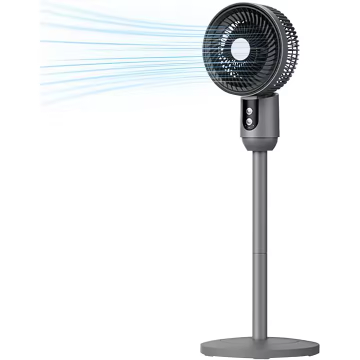 Ventilador ostilante-Ventilador de pie de Alta Potencia | Refrigeración Silenciosa, circulador de Aire osdilante de 3 velocidades with powerful flujo de aire para interiores - 1