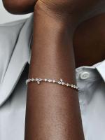Pandora - Pulsera de Cadena con Racimo de herbario brillantemente-Plata de Lei - details 1