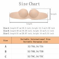Sujetador Adhesivo Para Mujer Invisible Sexy De Silicona Sin Tirantes Y Espalda Descubierta Para Boda Underwear Femme - details 0