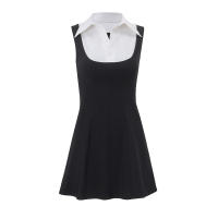 Vestido Elegantemente Casual Candyhot Para Mujer Verano Y2K Sin Mangas Ajustado Cuello Erguido Moda Vestido De Noche De Calle Alta - details 2