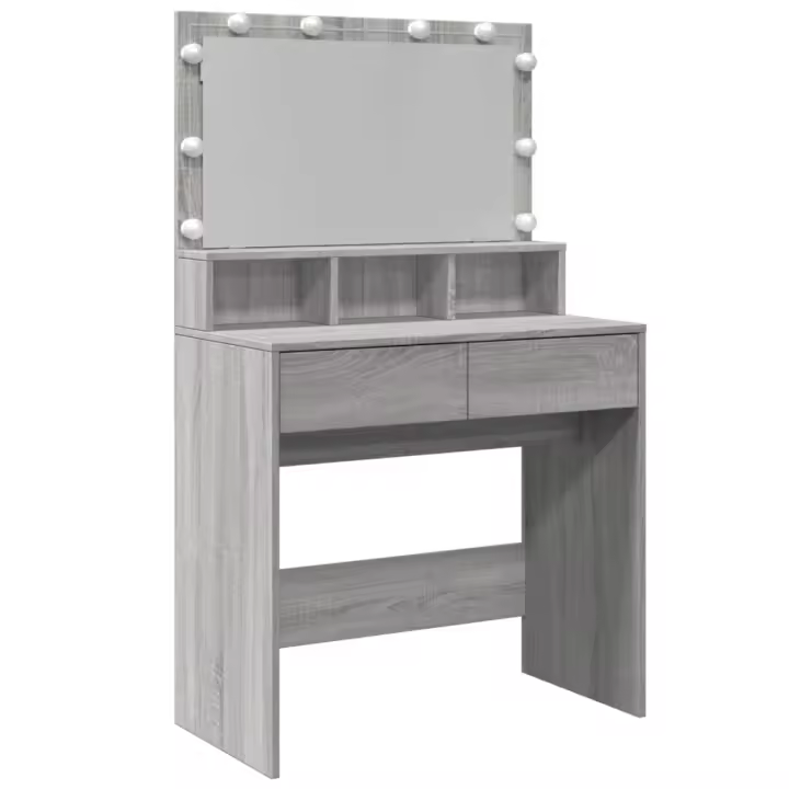 Grifo con Espejo Negro - Madera Contrachapada - 86,5x35x136 Cm - 1