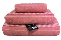 ANGAMA TEXTIL - 💧 Juego de Toallas Baño - 100% Algodón Rizo - Modelos ALD - 3 Piezas Tocador Lavabo Sábana - 500gr - Cenefa- Supreme - details 2